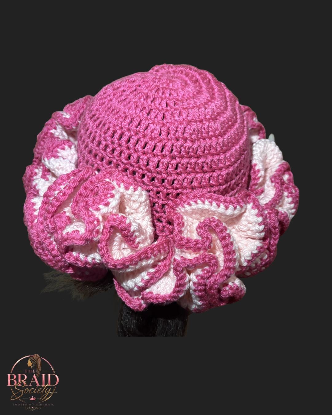 Shades Of Pink Ruffle Hat