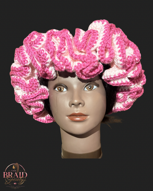 Shades Of Pink Ruffle Hat